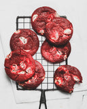 Red Velvet White Chocolate Chip Cookies - Pack of 4